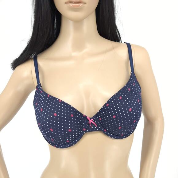 Tommy Hilfiger Dark Blue T-Shirt Bra With Light Lift - 36B - New without Tags - Picture 1 of 15
